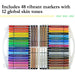 Magic Tri Stix 48 Color Marker Set - Including Global Skin Tones - Safari Ltd®