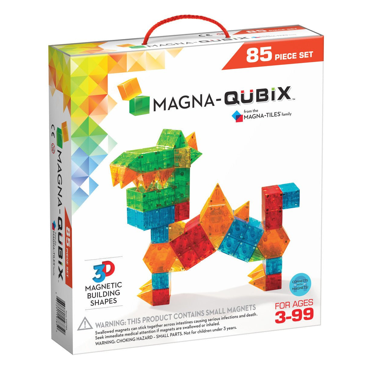 Magna-Qubix 85 Piece Set - Safari ltd