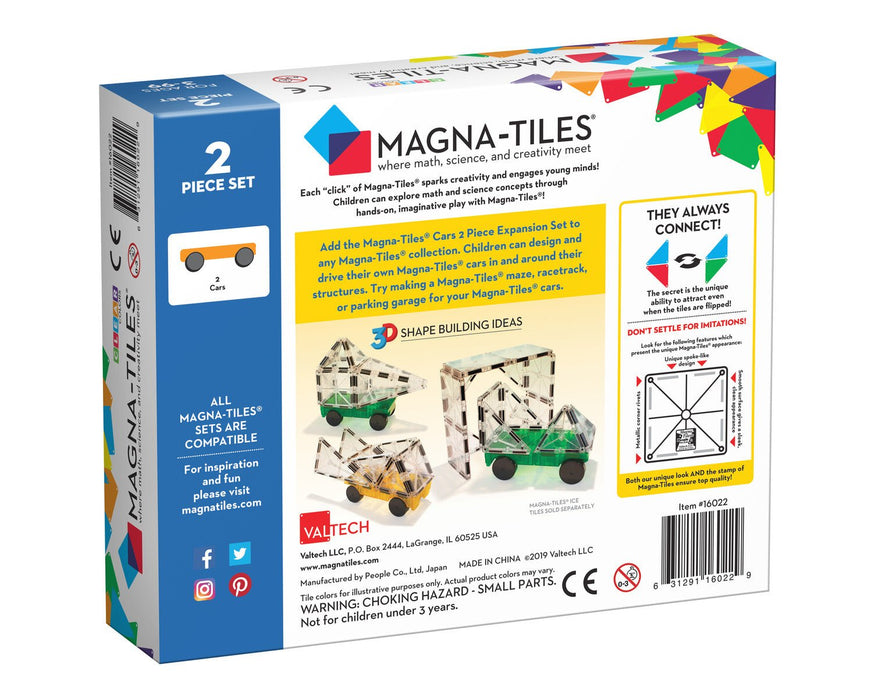 Magna-Tiles Cars 2 Piece Expansion Set - Safari Ltd®