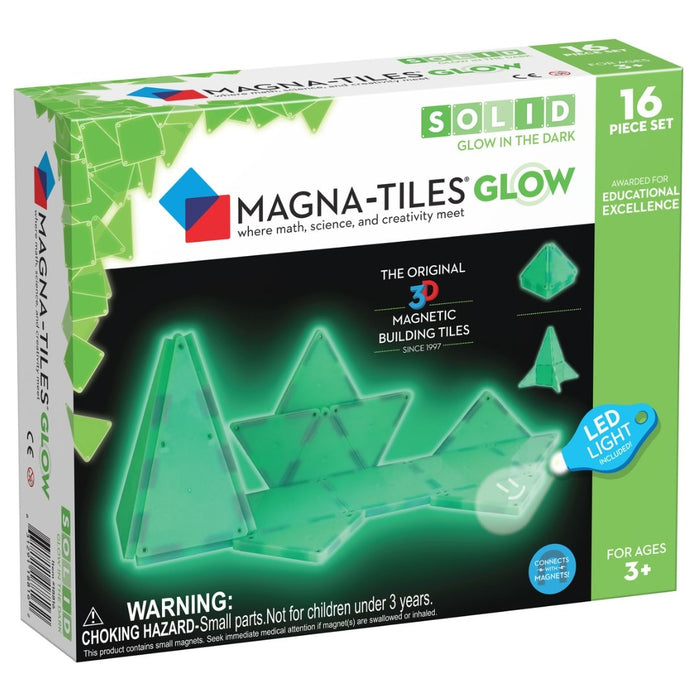 Magna-Tiles Glow 16 pc, Magnetic Blocks