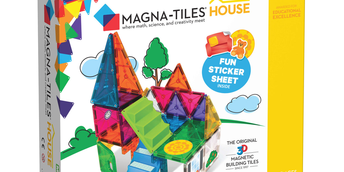MagnaTiles House 28Piece Set Blocks Safari Ltd®