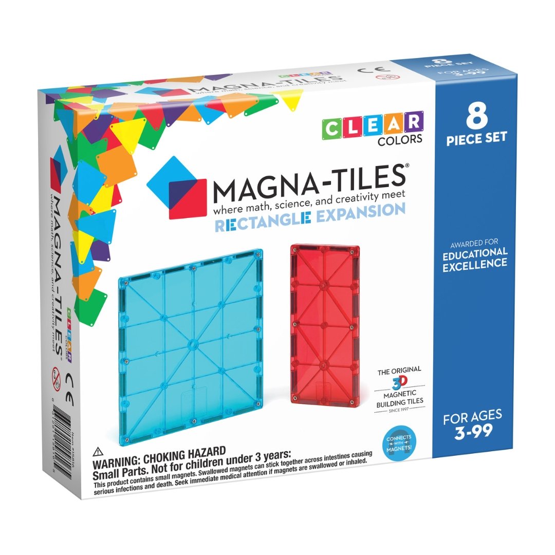 Magna-Tiles Rectangles 8 Piece Expansion Set, Magna-Tiles