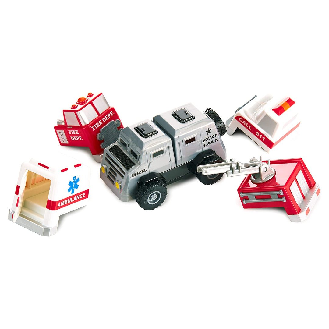 Magnetic Build-a-Truck - Fire and Rescue - Safari Ltd®