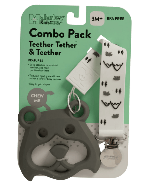Malarkey Kids - Teether Tether + Teether - Bear Mountain - Safari Ltd®