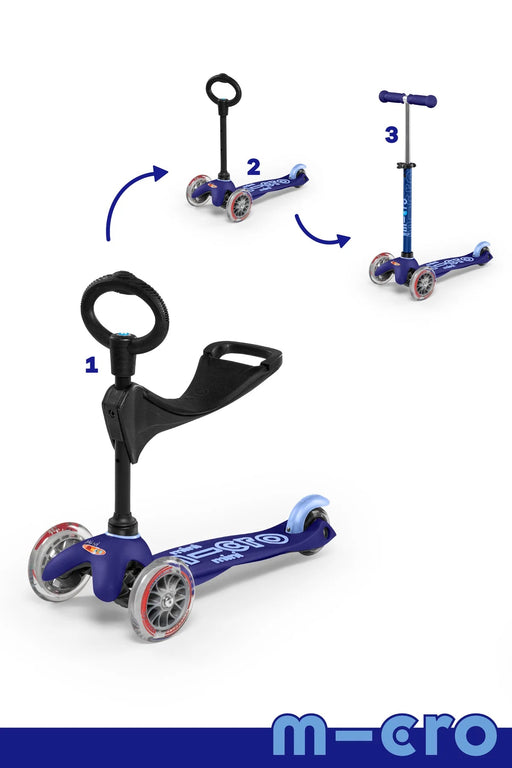 Micro Kickboard - Micro Mini 3in1 Scooter - Blue - Safari Ltd®