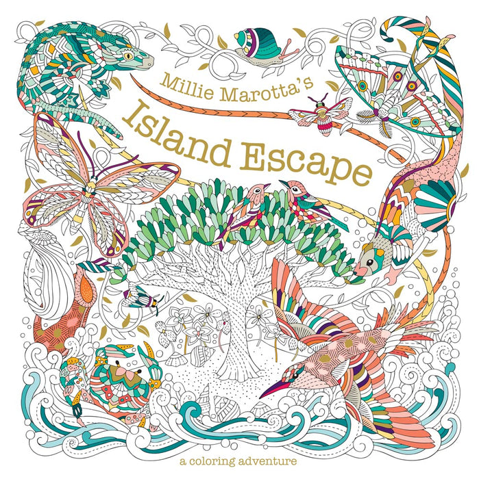 Millie Marotta Island Escape Coloring Book - Safari Ltd®