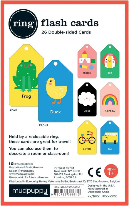 Mudpuppy Baby's First Words Ring Flash Cards - Safari Ltd®