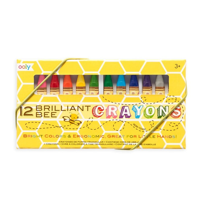 OOLY Brilliant Bee Crayons - Set of 12 - Safari Ltd®