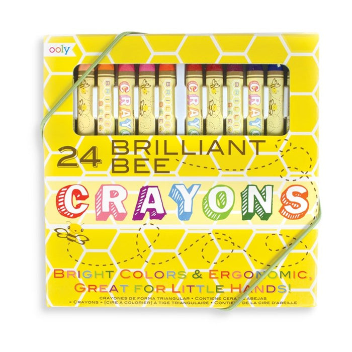 OOLY Brilliant Bee Crayons - Set of 24 - Safari Ltd®