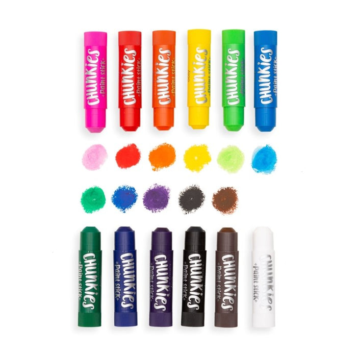 OOLY Chunkies Paint Sticks - Set of 12 - Classic - Safari Ltd®