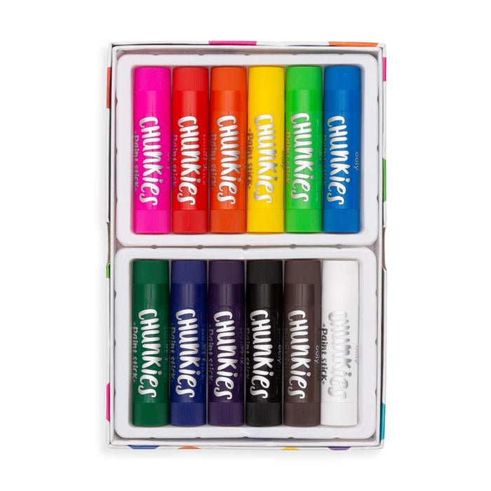 OOLY Chunkies Paint Sticks - Set of 12 - Classic - Safari Ltd®