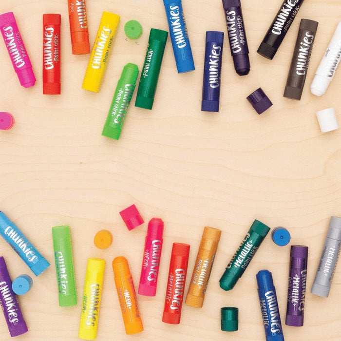 OOLY Chunkies Paint Sticks - Set of 24 - Variety Pack - Safari Ltd®
