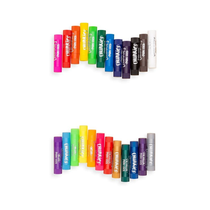 OOLY Chunkies Paint Sticks - Set of 24 - Variety Pack - Safari Ltd®
