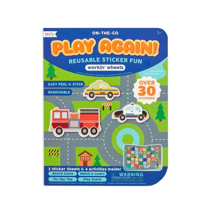 OOLY Play Again! Mini On the Go Activity Kit - Workin' Wheels - Safari Ltd®