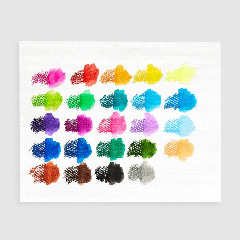 OOLY Smooth Stix Watercolor Gel Crayons 25 PC Set OOLY Safari Ltd®