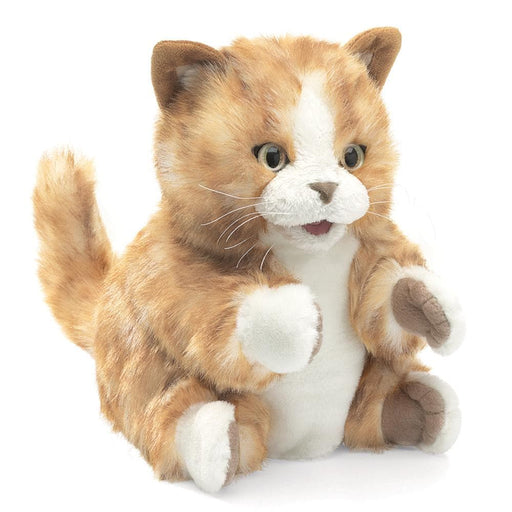 Orange Tabby Kitten Stuffed Animal Puppet - Safari Ltd®
