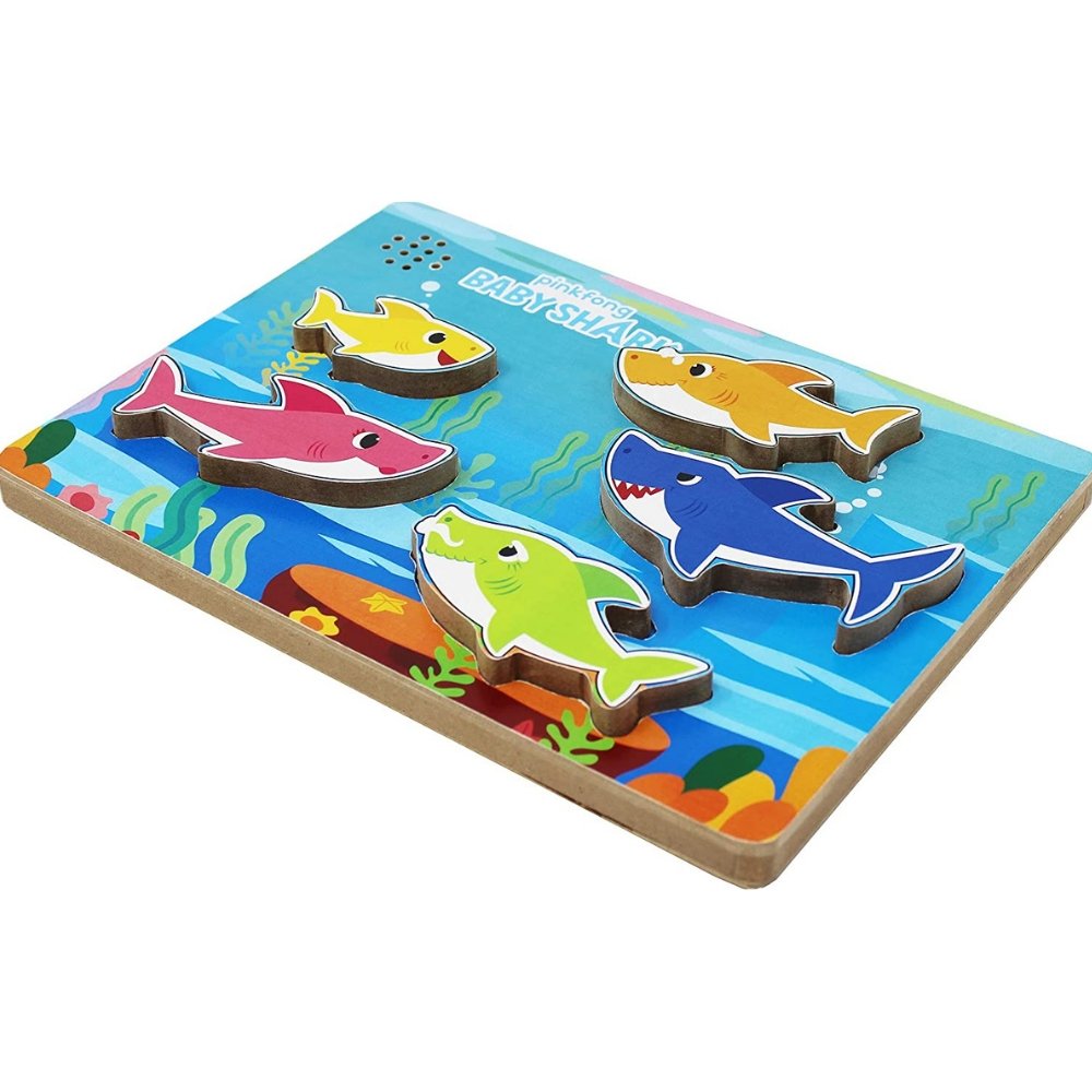 Pinkfong Baby Shark Chunky Wood Sound Puzzle Safari Ltd Safari Ltd
