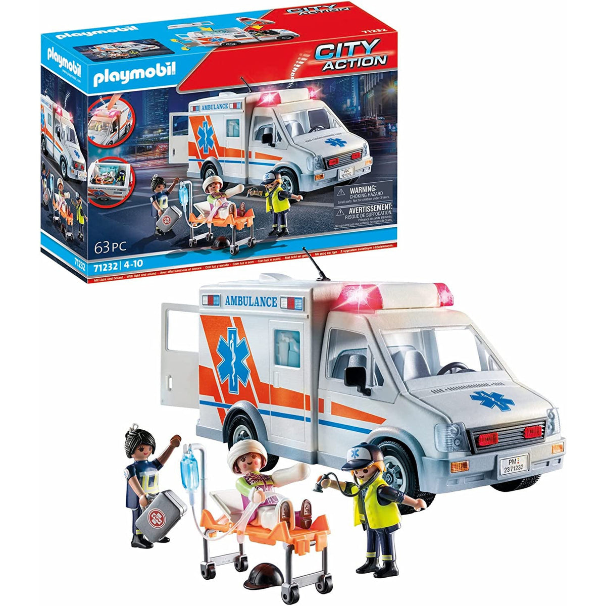 Playmobil City Life 70202 Car Repair Garage, For Children Ages 4+ & City  Life 70049 Ambulance with Flashing Lights, For Children Ages 4+ on OnBuy