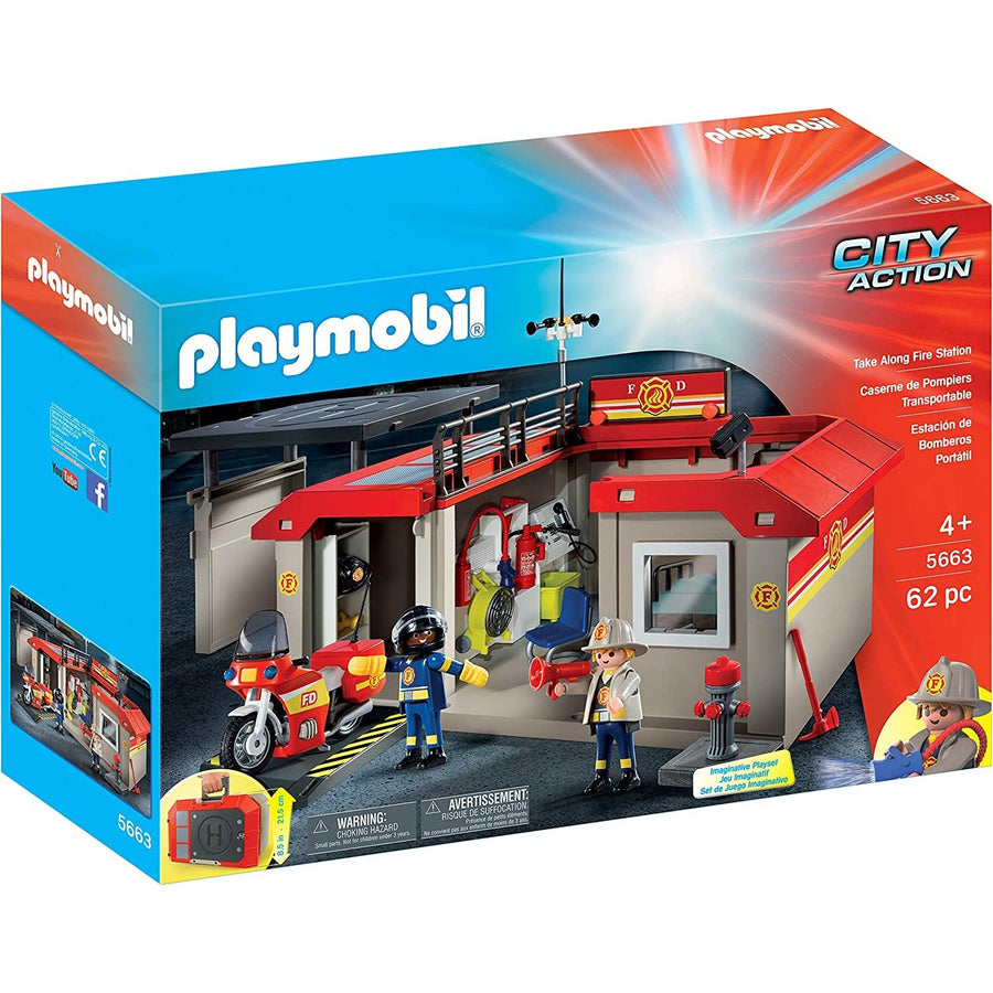 PLAYMOBIL Take Along Take Along Fire Station (5663) main image 1