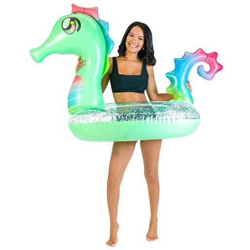 Pool Candy - Glitter Seahorse - 42" Beach & Pool Tube - Safari Ltd®