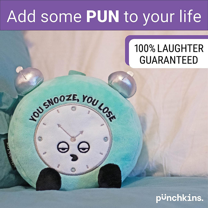 Punchkins Plush Clock - YOU SNOOZE, YOU LOSE - Safari Ltd®