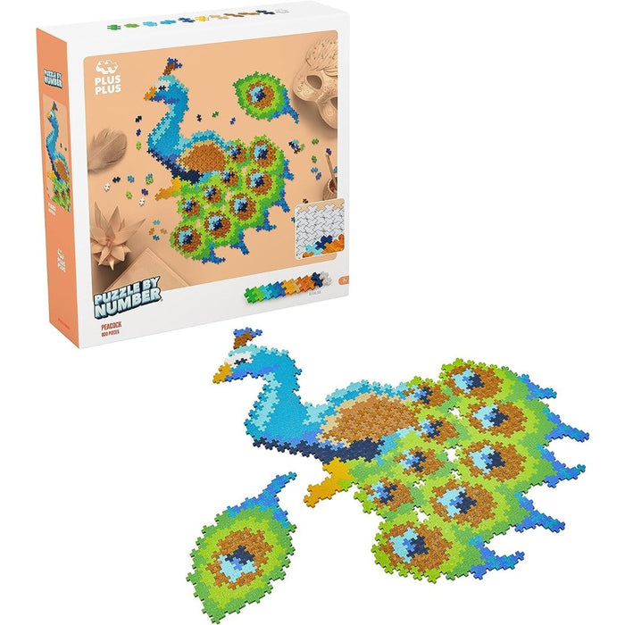 Puzzle by Number - Peacock - Safari Ltd®