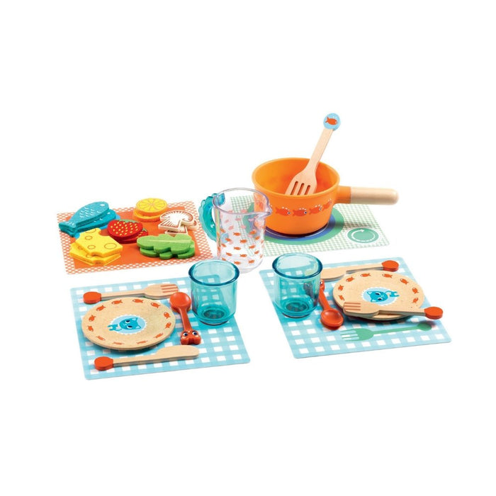 Role Play Dinner Time, Kittens Wooden Dining Set - Safari Ltd®