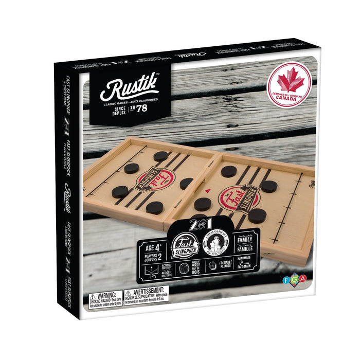Rustik Foldable Chess/Fast Sling Puck 2-in-1 - Safari Ltd®