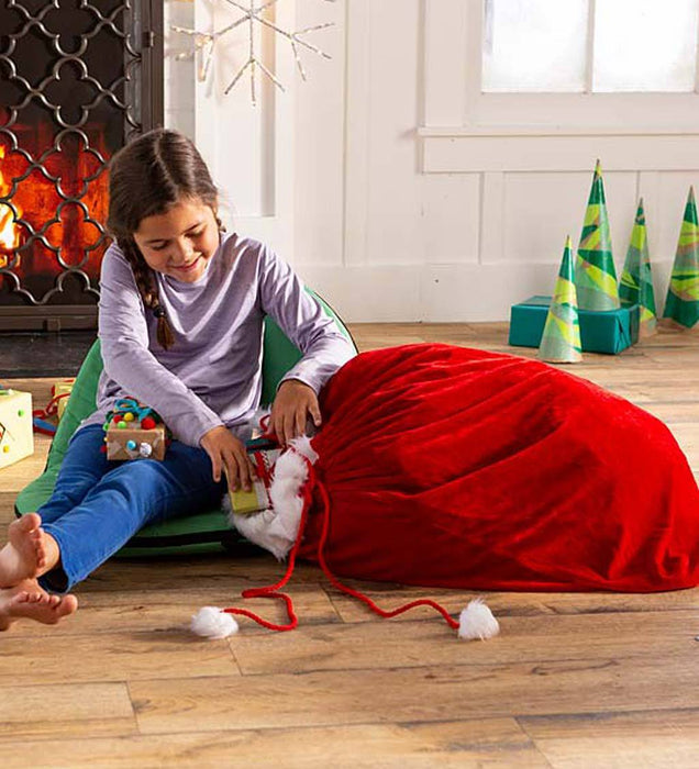 Santa's Oversized Velvet Toy and Gift Sack - Safari Ltd®