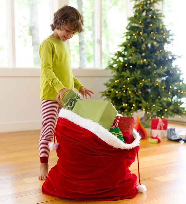 Santa's Oversized Velvet Toy and Gift Sack - Safari Ltd®