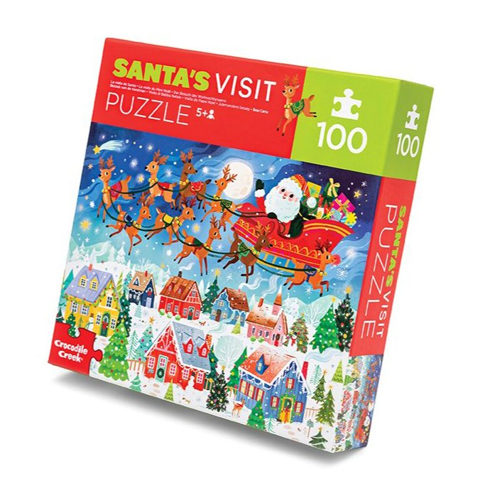 Santa's Visit - 100 piece puzzle - Safari Ltd®