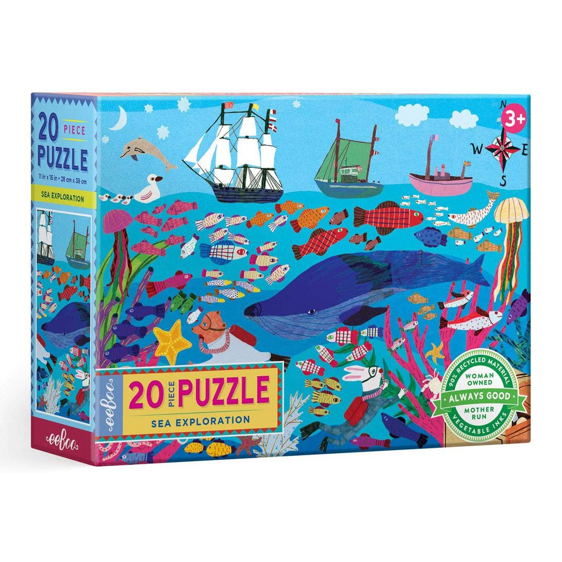 Sea Exploration 20 Piece Puzzle | Safari Ltd®