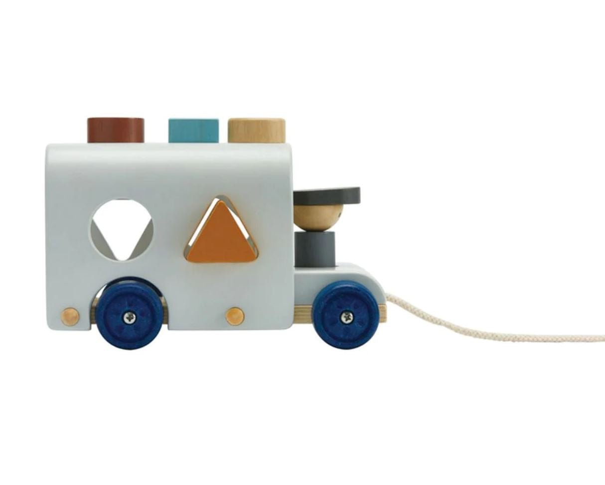 PlanToys Shape Sorting Bus in Orchard Colors Educational Toys