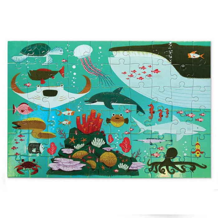 Shimmering Sea Foil Puzzle (60pc) - Safari Ltd®