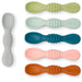 Silicone Baby Teething Spoon - Set of 6 - Multicolor - Safari Ltd®