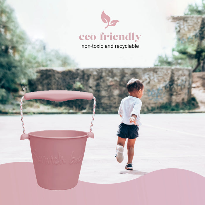 Silicone Beach Bucket - Dusty Rose - Safari Ltd®