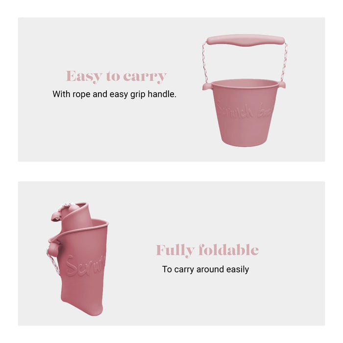 Silicone Beach Bucket - Dusty Rose - Safari Ltd®