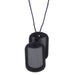 Silicone Military Tag Necklace for Teething - Black - Safari Ltd®