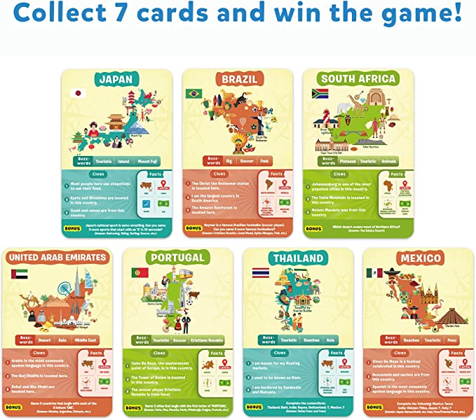 Skillmatics Guess In 10x – Gioco Di Carte Educativo Sui Paesi Del Mondo Per Bambini E Famiglie