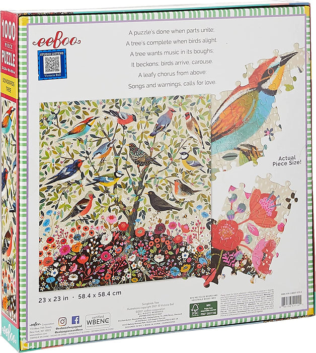 Songbirds Tree 1000 Piece Square Puzzle - Safari Ltd®