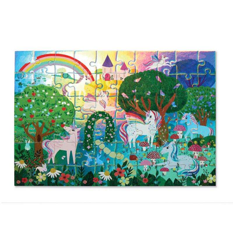 Sparkling Unicorn Foil Puzzle (60pc) - Safari Ltd®