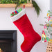 Super-Sized Velveteen Christmas Stocking - Safari Ltd®