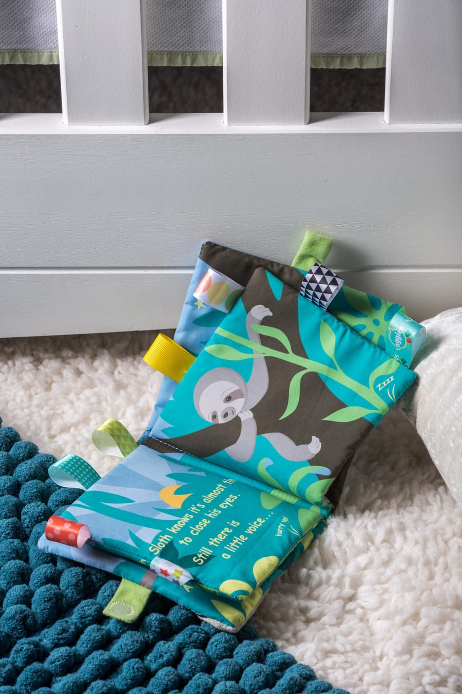 Taggies Molasses Sloth Book - Safari Ltd®