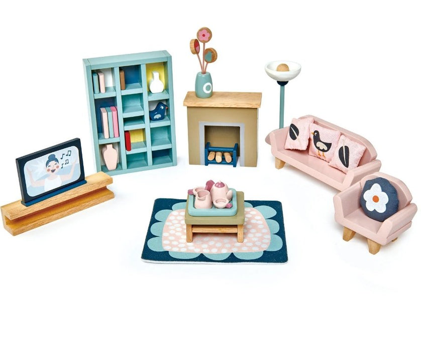 Tender Leaf Toys Dolls House Sitting Room Furniture - Safari Ltd®