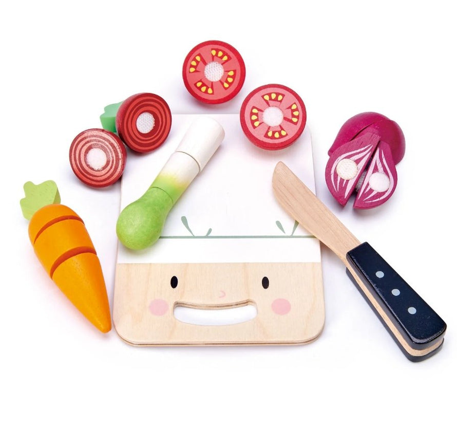 Tender Leaf Toys Mini Chef Chopping Board Pretend Play Safari Ltd®