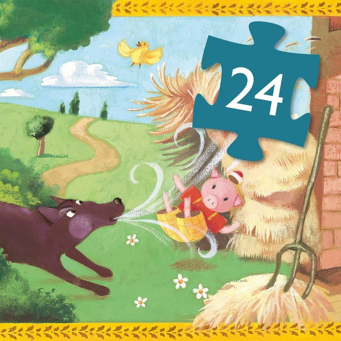 The 3 Little Pigs 24pc Silhouette Jigsaw Puzzle - Safari Ltd®