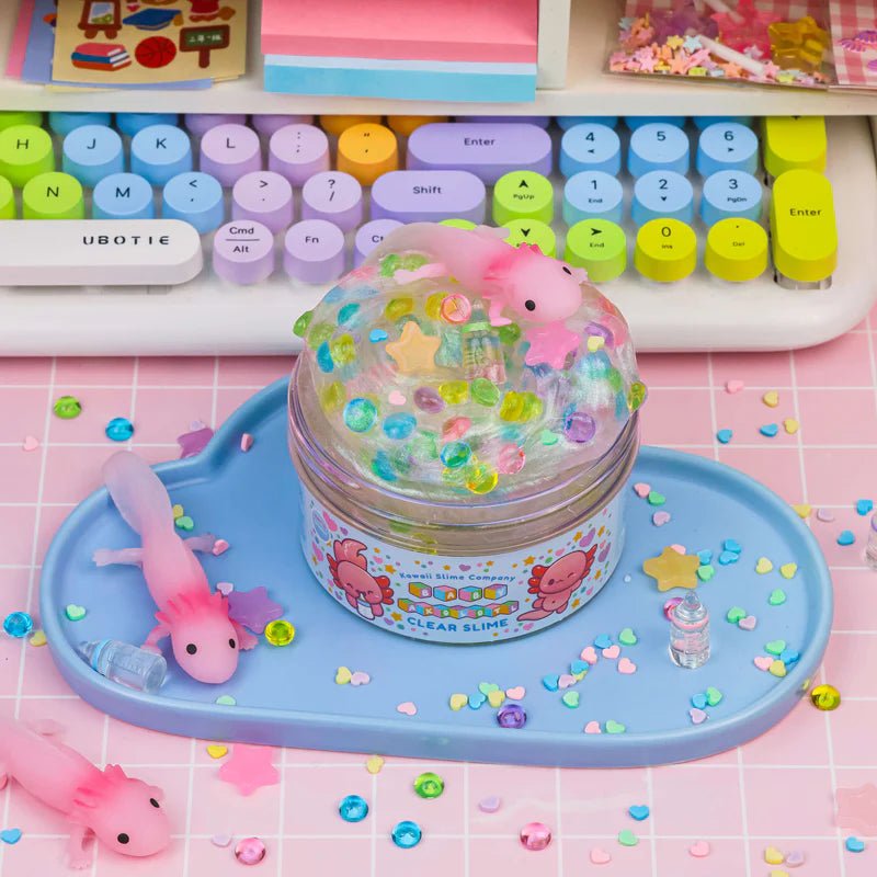 The Kawaii Company - Baby Axolotl Clear Slime - Safari Ltd®
