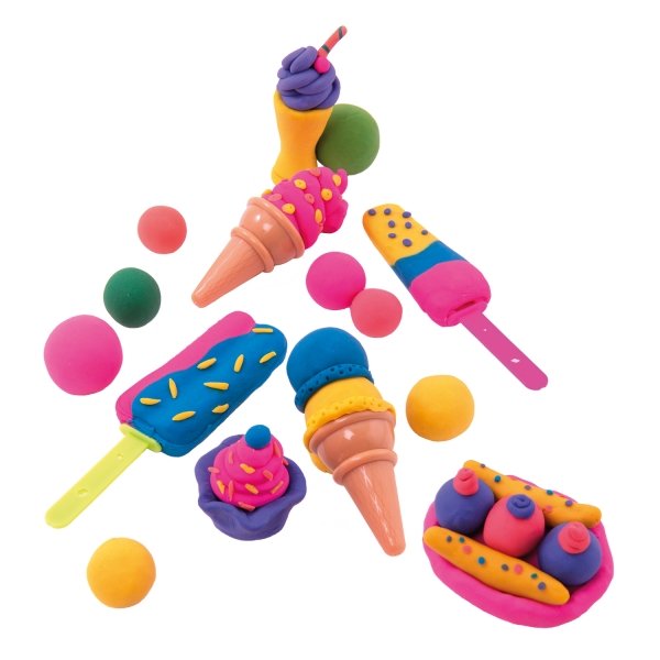 Tutti Frutti: Ice Cream Scented Modeling Dough Craft Kit w/ Molds & Tools,  Kids Ages 3+