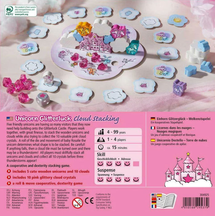 Unicorn Glitterluck - A Cloud Stacking Game - Safari Ltd®