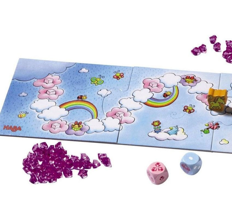 Unicorn Glitterluck Cloud Crystal Board Game - Safari Ltd®